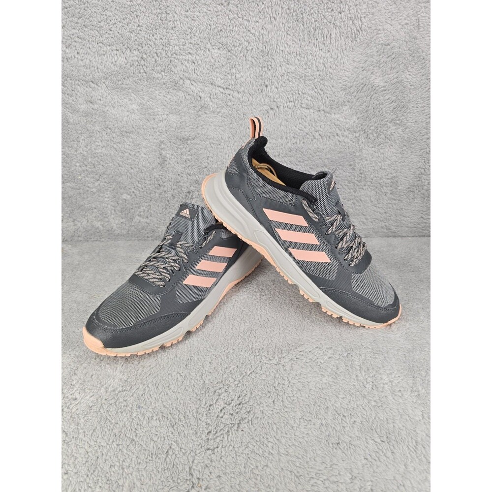 Adidas Shoes Womens Sz 10 Rockadia Trail Running Sneakers Gray Glow Pink EG2523